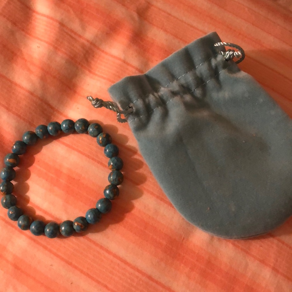 Genuine turquoise healing stone bracelet